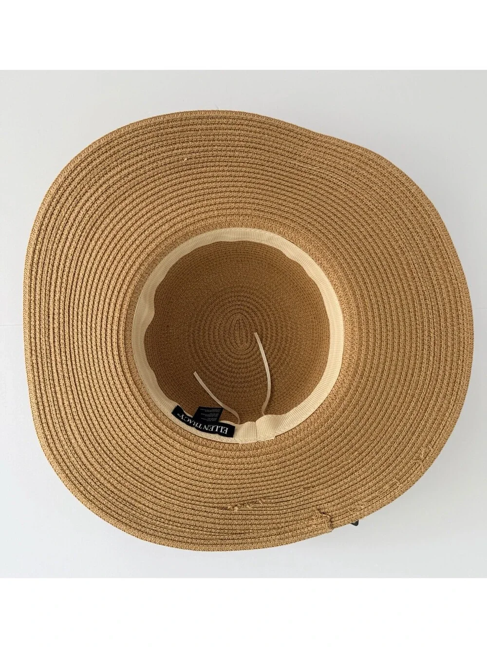 Ellen Tracy Gold Combo Beach Hat